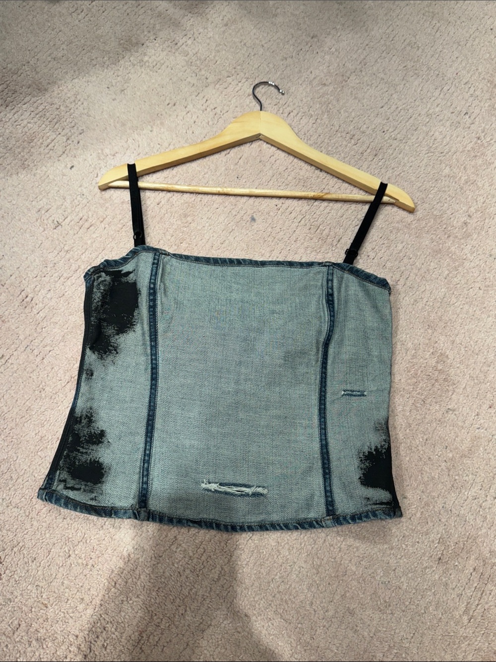 D&G Dolce & Gabbana denim corset top - size large